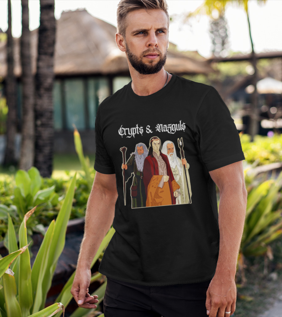 Crypts & Nazguls Dark Wizards Fantasy T-Shirt