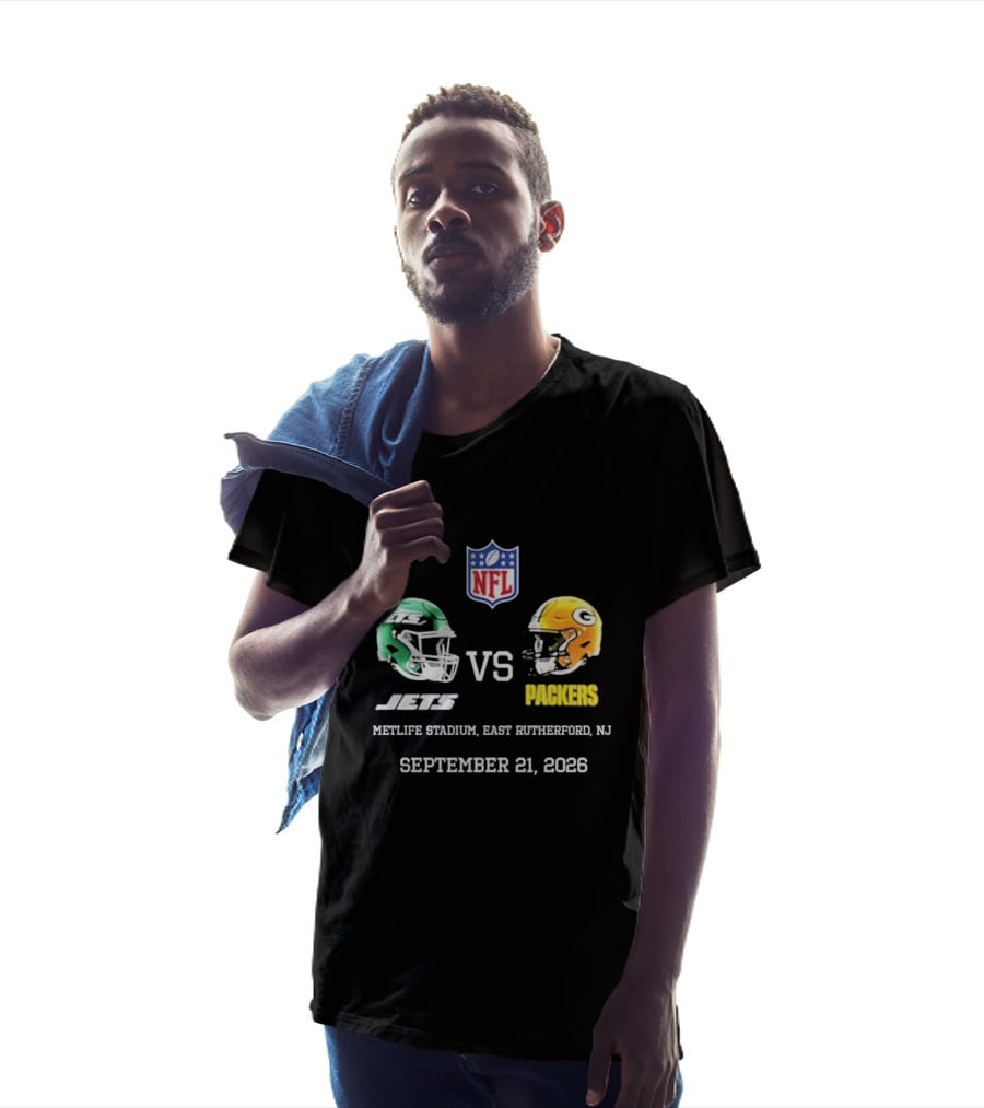 Green Bay Packers Vs New York Jets MetLife Stadium September 21 2026 NFL Matchup T-Shirt