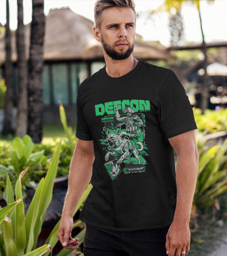 Defcon Tactical K9 Train Stronger Bite Harder Dog Soldier Night Vision T-Shirt