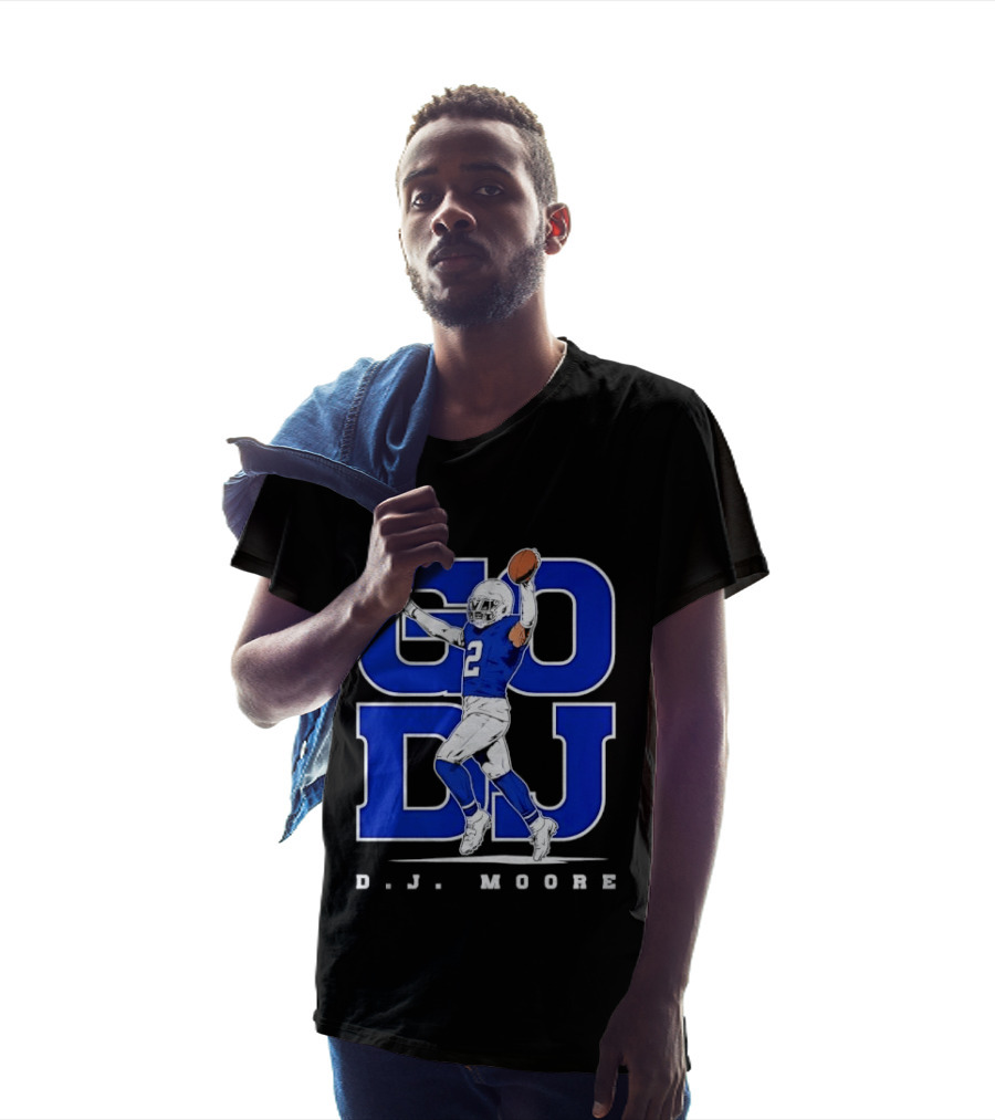 GO DJ D.J. Moore Football Player Buffalo Sports Blue 2 T-Shirt