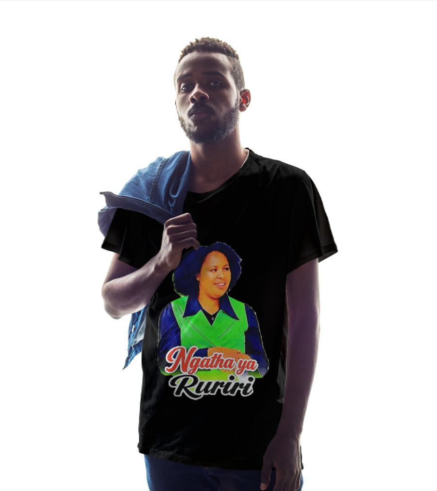 Ngatha Ya Ruriri Afro Woman In Green And Blue Outfit T-Shirt
