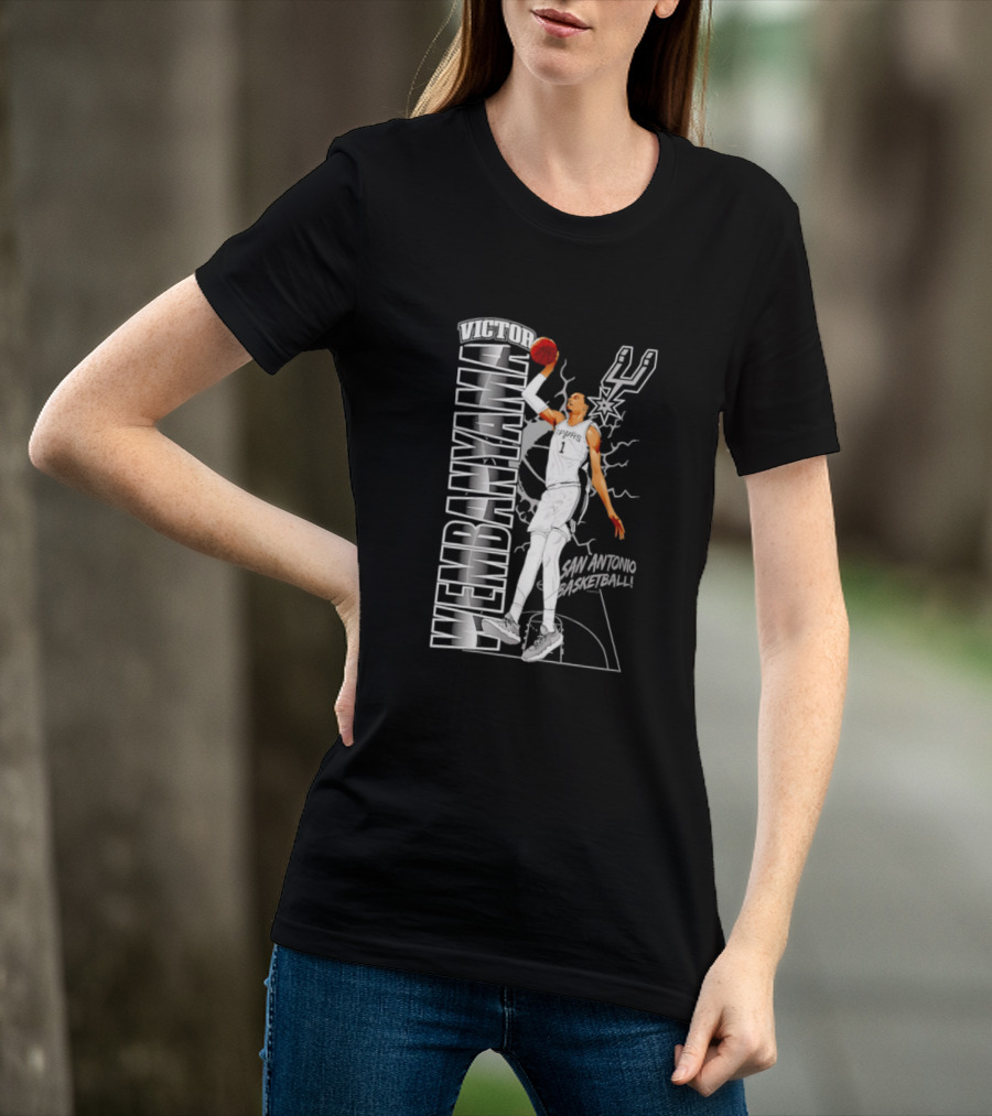 San Antonio Spurs Victor Wembanyama Basketball T-Shirt