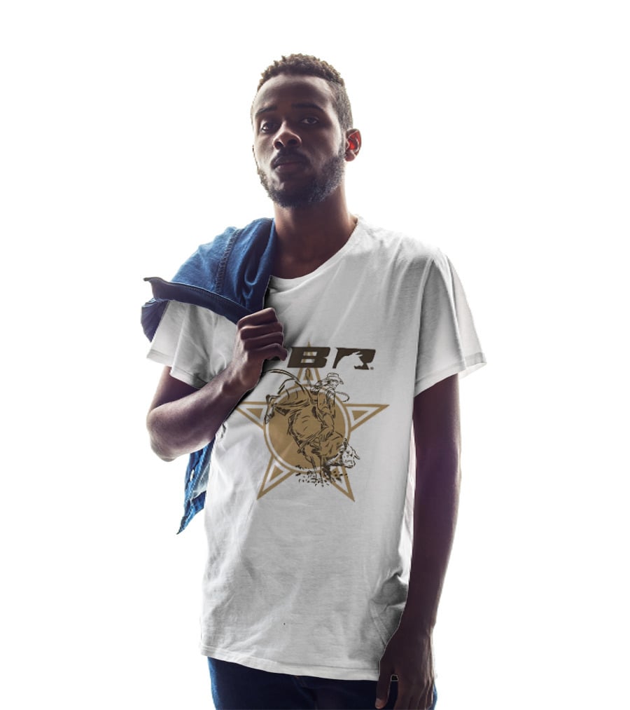 PBR Bull Riding Star Stylized Bull Rider T-Shirt