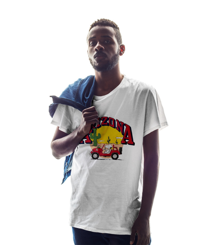 Snoopy Arizona Desert Adventure With Cactus And Red Buggy T-Shirt