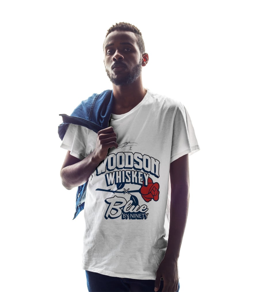 Woodson Whiskey Blue By Ninety Red Rose Collaboration T-Shirt