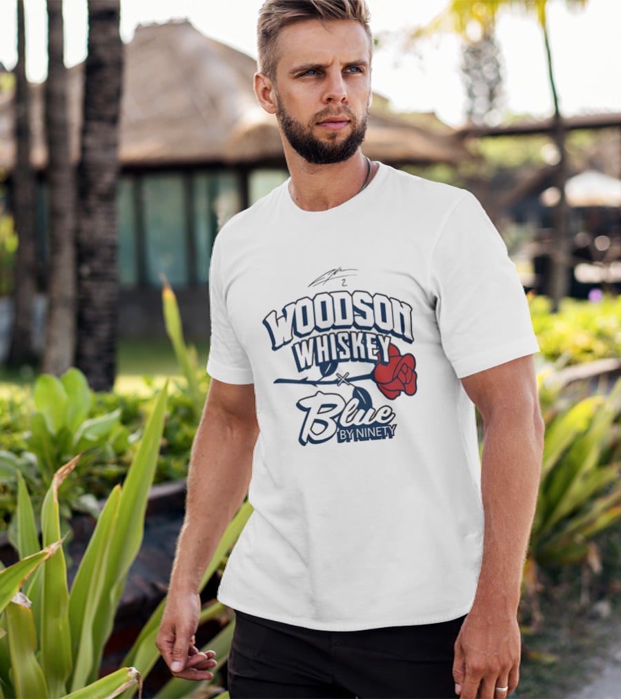 Woodson Whiskey Blue By Ninety Red Rose Collaboration T-Shirt