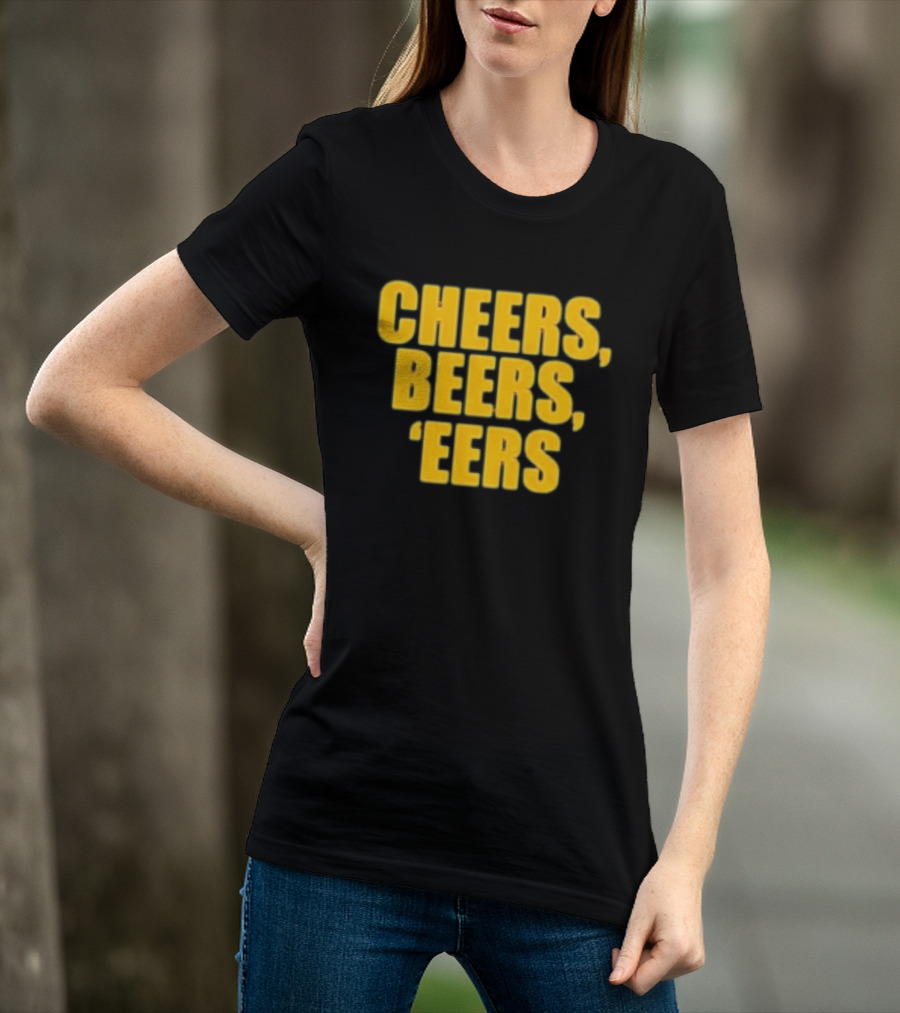 Cheers Beers 'Eers West Virginia Mountaineers NCAA Tailgate Party T-Shirt