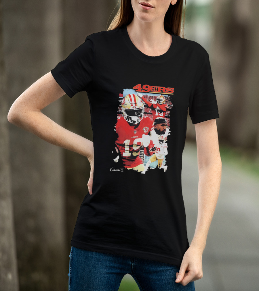 San Francisco 49ers Deebo Samuel 19 NFL Football Collage T-Shirt
