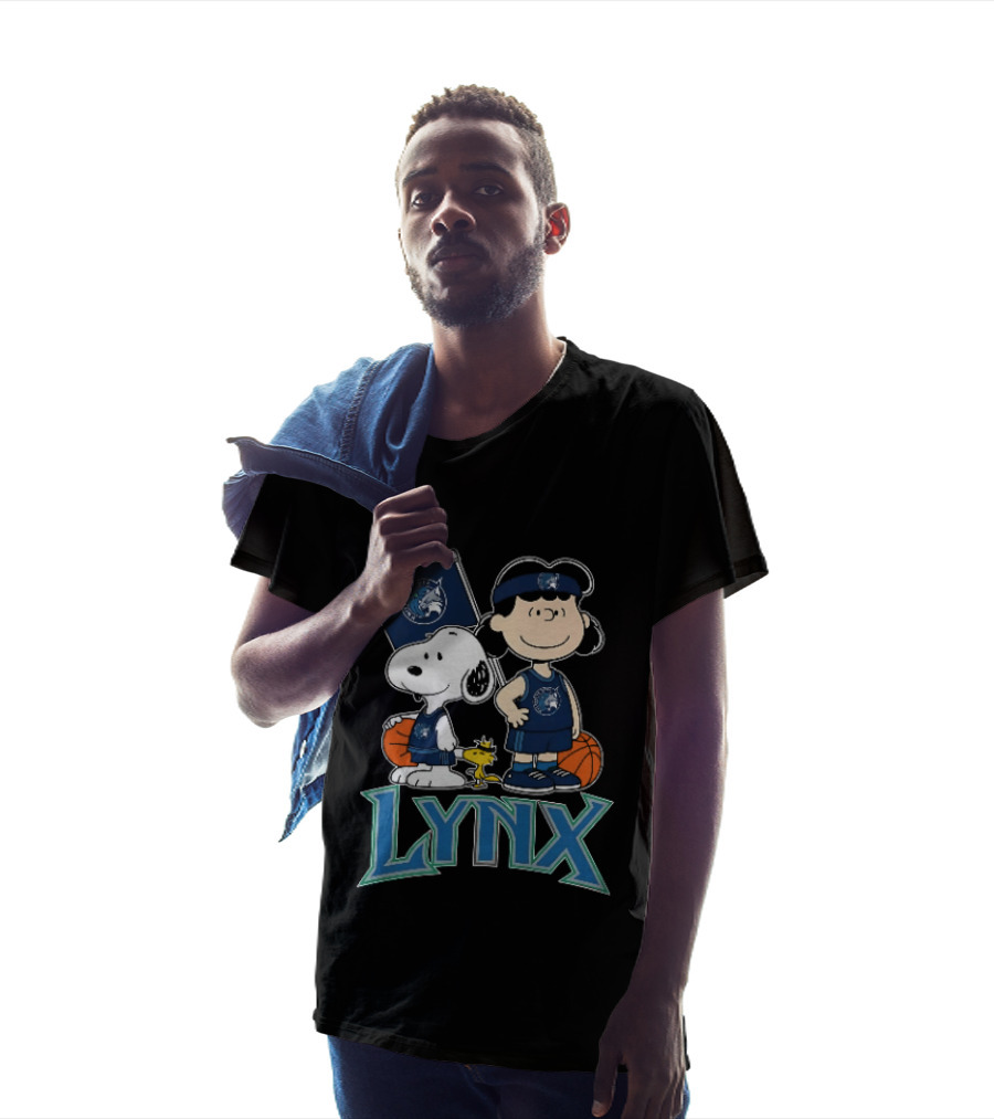 NIYNNENE SOTA LYNX Snoopy Lucy Peanuts Basketball T-Shirt