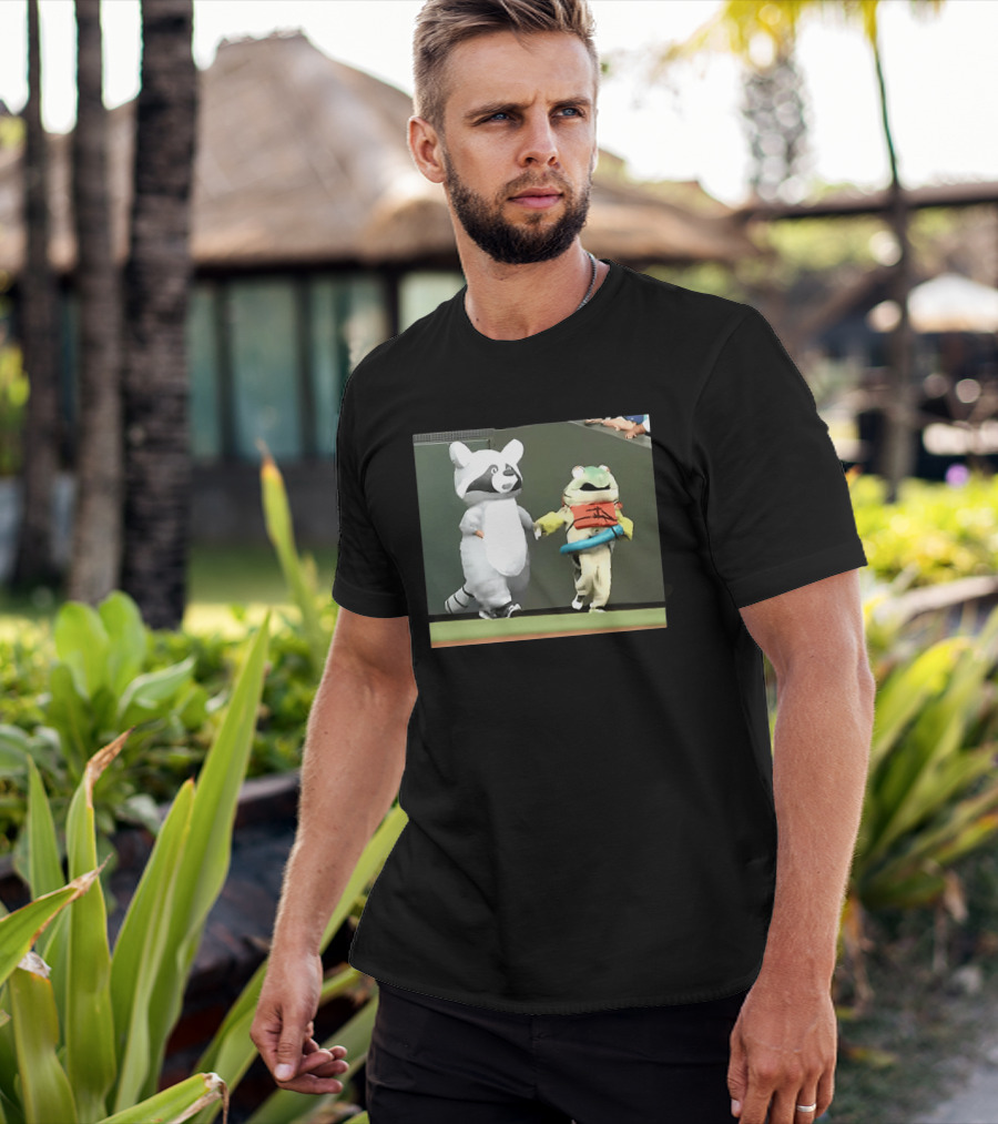 Seattle Mariners Mascots Jimothy Vs Humpy Salmon Running Event T-Shirt