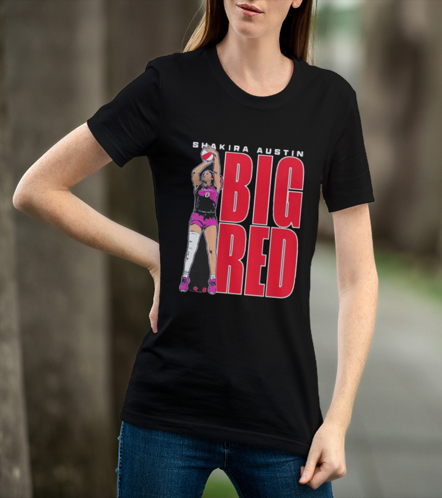 Shakira Austin Big Red Basketball Player T-Shirt