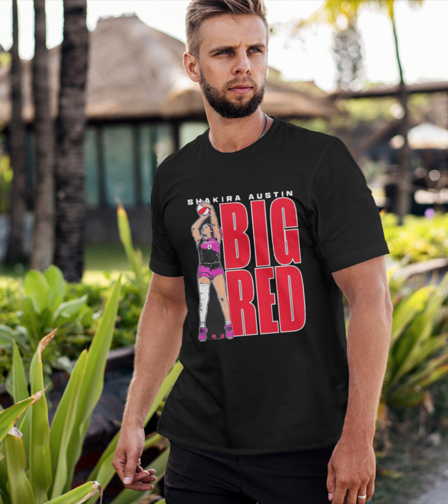 Shakira Austin Big Red Basketball Player T-Shirt