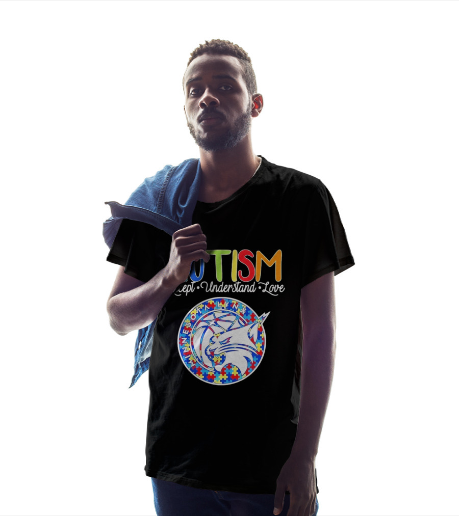 Minnesota Lynx Autism Accept Understand Love 2026 T-Shirt