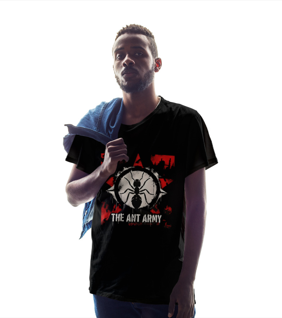 The Ant Army Red Star Grunge T-Shirt