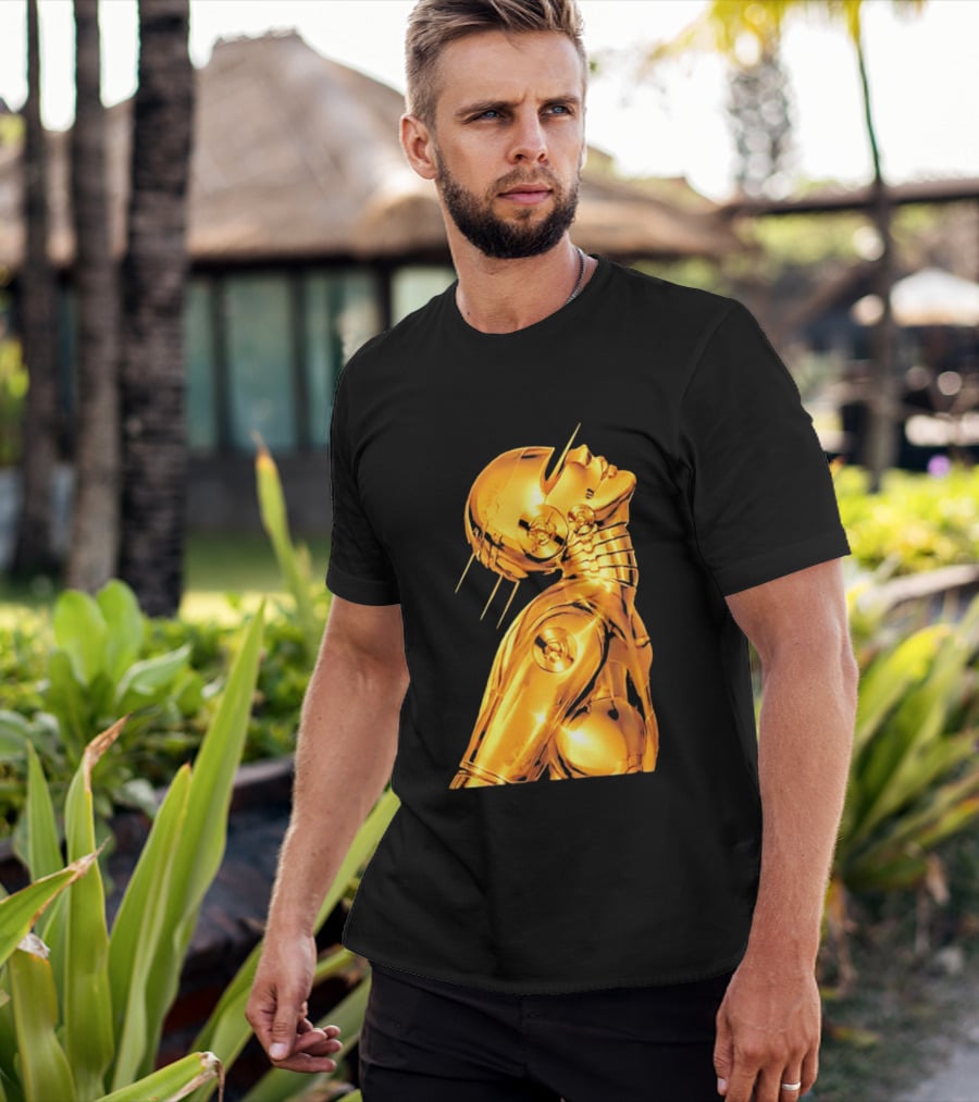 The Weeknd Echoes Of Silence Golden Futuristic Robot T-Shirt