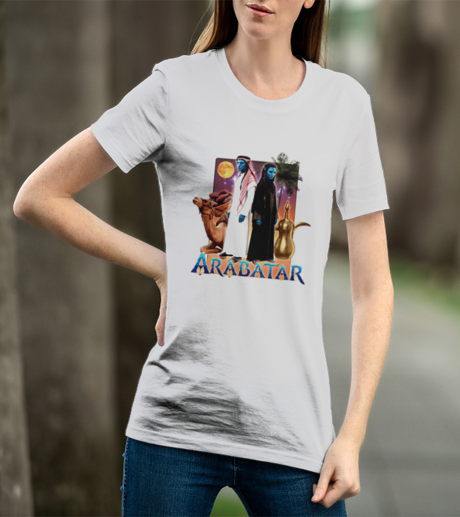 ARABATAR Fantasy Characters With Camel Dates Kettle Palm Moon T-Shirt