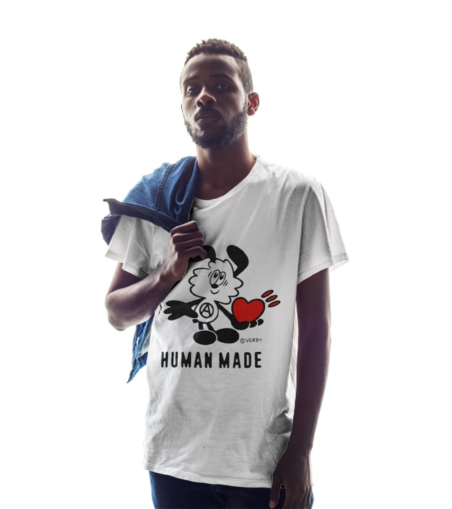 HUMAN MADE X VERDY BTS JHope Heart Character In Toronto T-Shirt