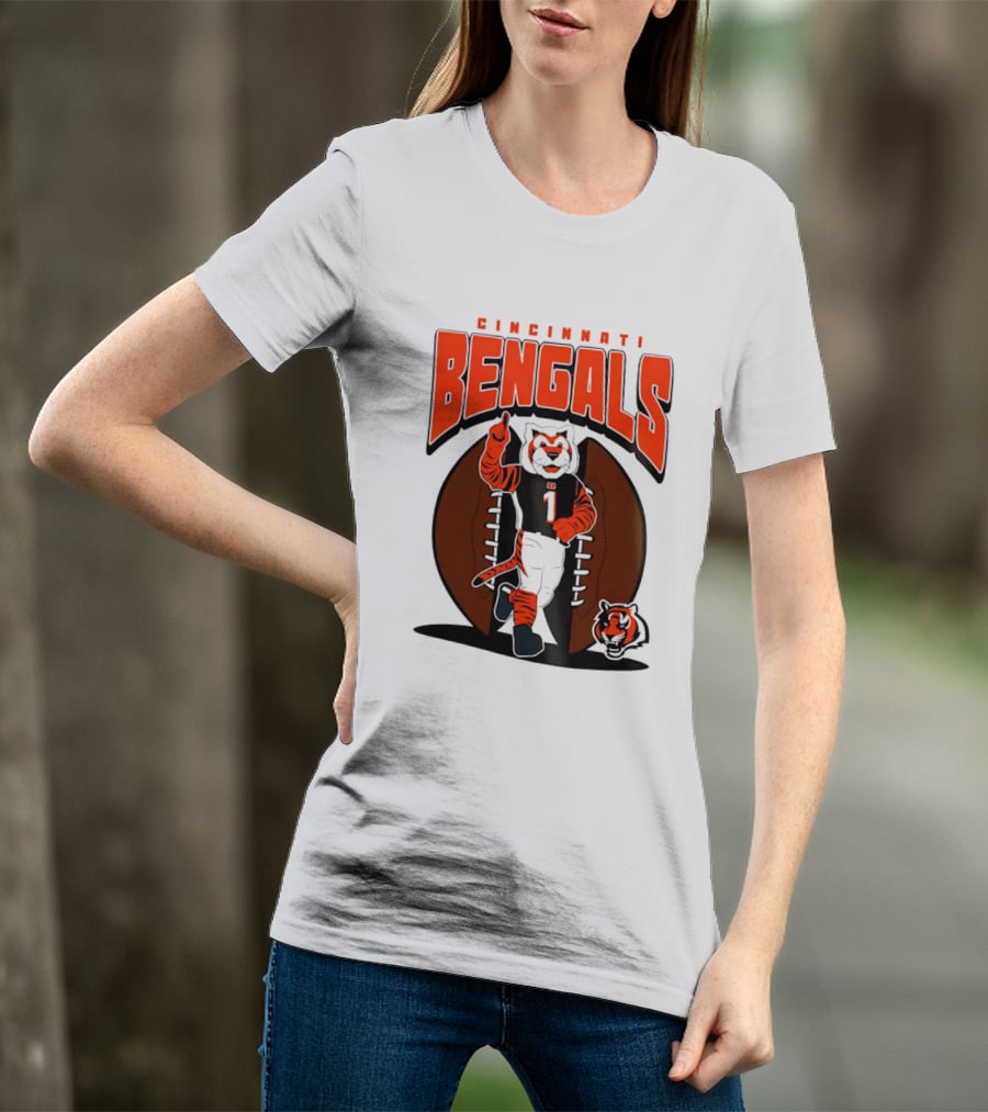 Cincinnati Bengals Tiger Mascot Football Fan Mania 2026 T-Shirt
