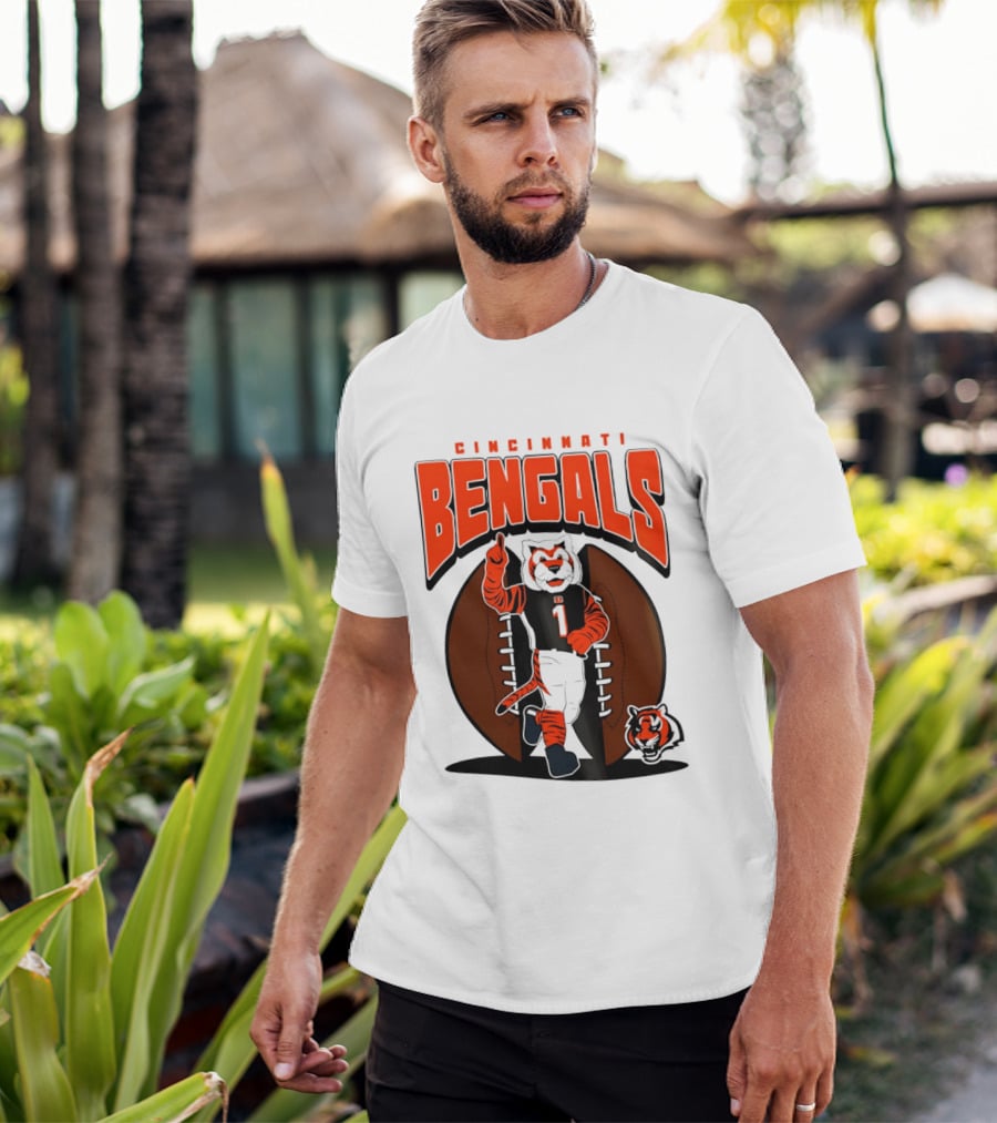 Cincinnati Bengals Tiger Mascot Football Fan Mania 2026 T-Shirt