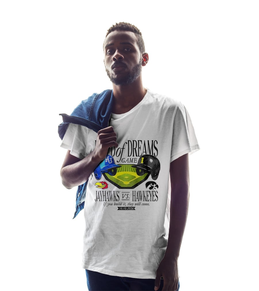 Field Of Dreams Game Kansas Jayhawks Vs Iowa Hawkeyes 10.10.2026 T-Shirt