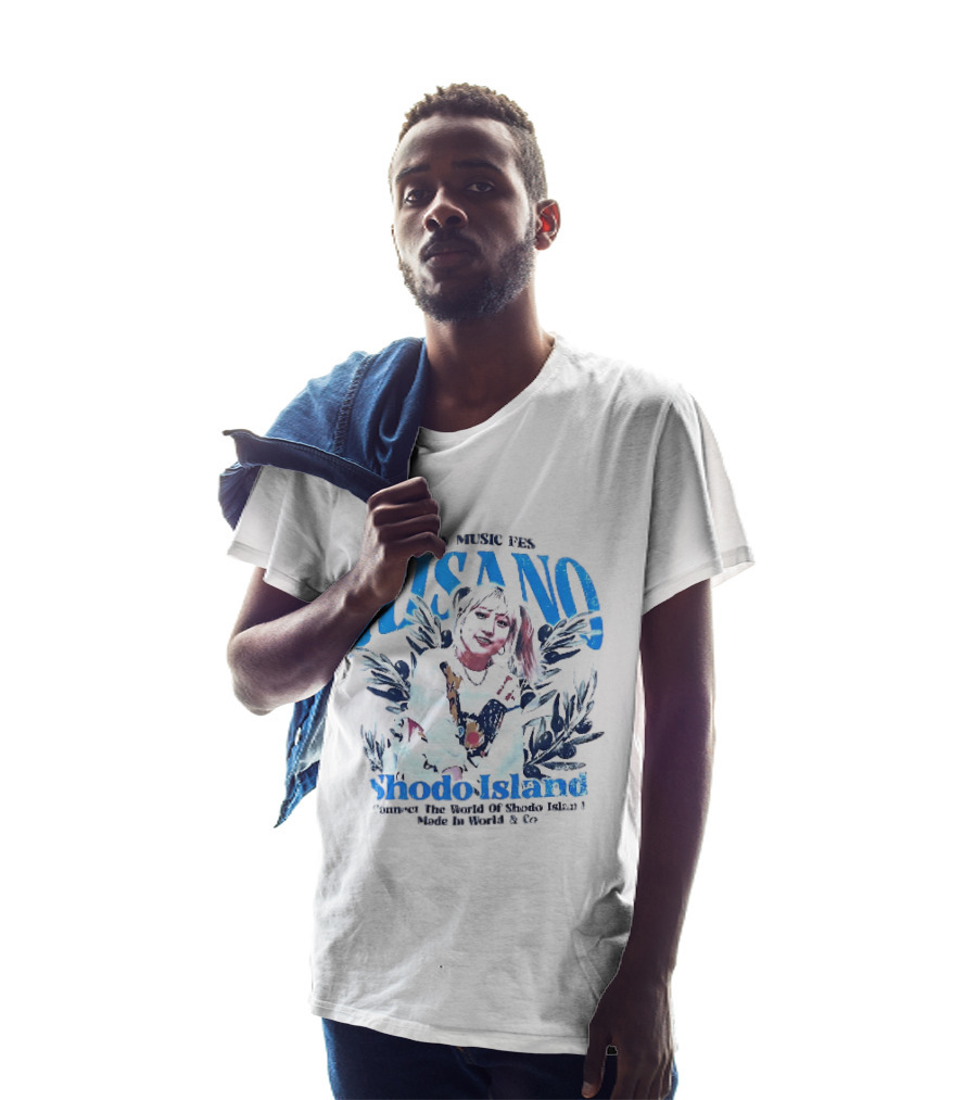 MTW Music Presents Risano Blonde Woman Pigtails Connect Shodo Island Made In World And Co T-Shirt
