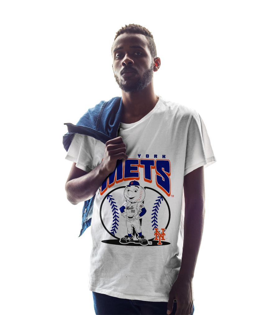 New York Mets Mr. Met Baseball 2026 Mania MLB Team Spirit T-Shirt
