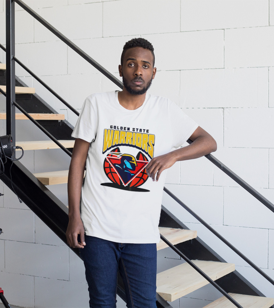 Golden State Warriors NBA 2026 Mania Retro Logo Basketball T-Shirt
