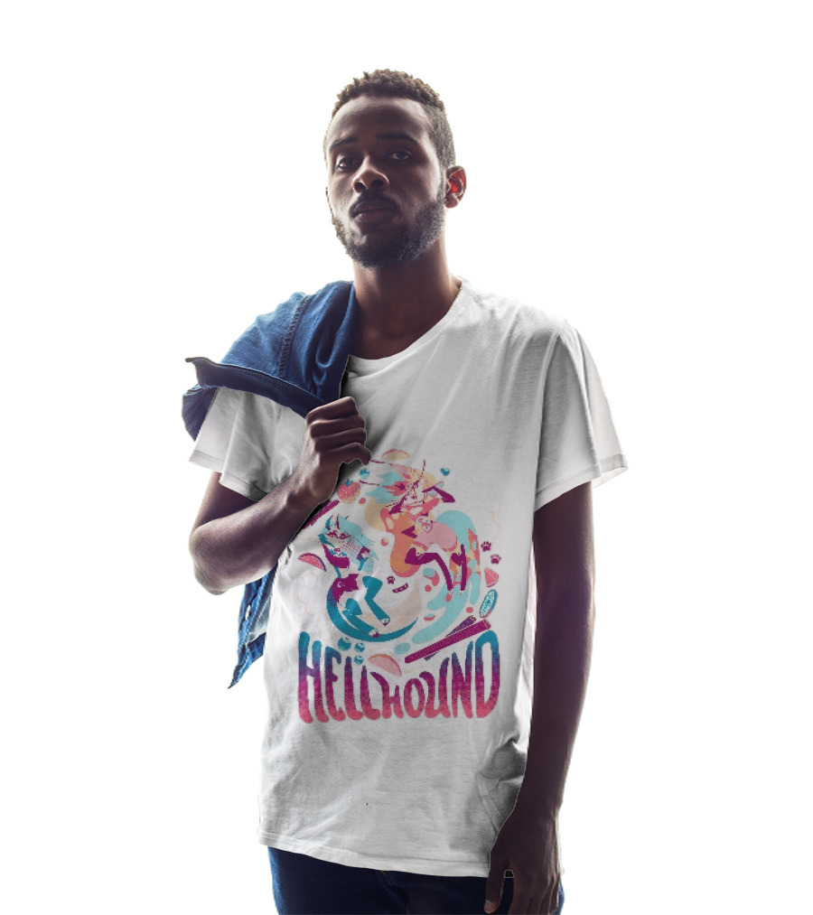 Spindlehorse Hellhound Colorful Dynamic Characters T-Shirt