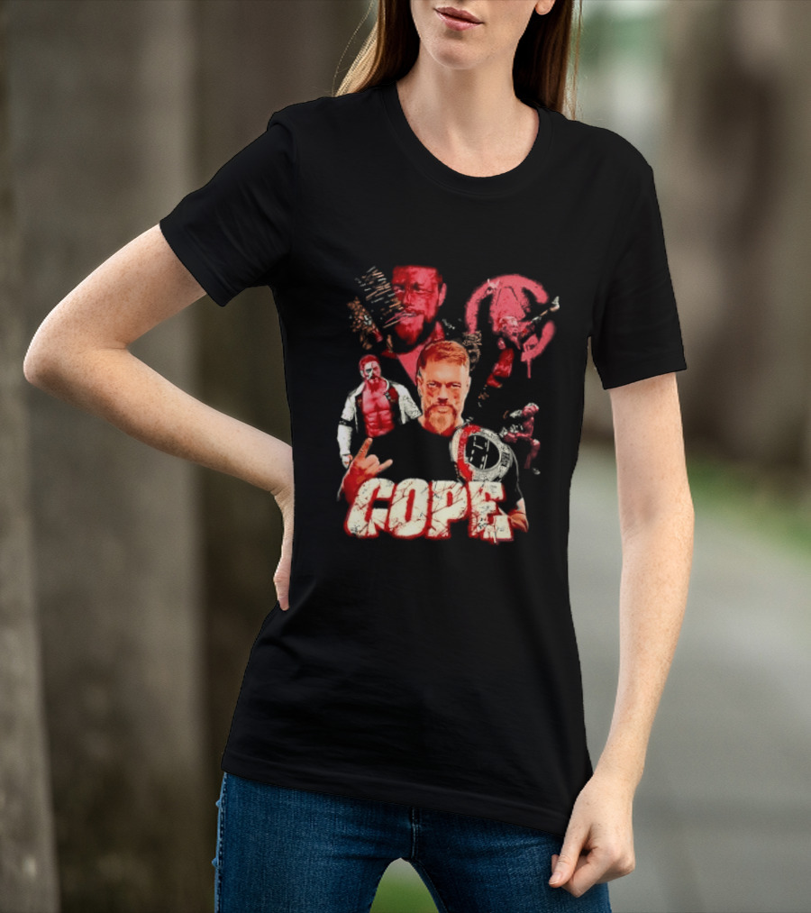 Adam Copeland Wrestling Pose Cope AEW Iconic Red T-Shirt