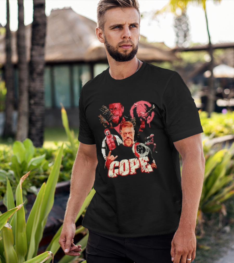 Adam Copeland Wrestling Pose Cope AEW Iconic Red T-Shirt