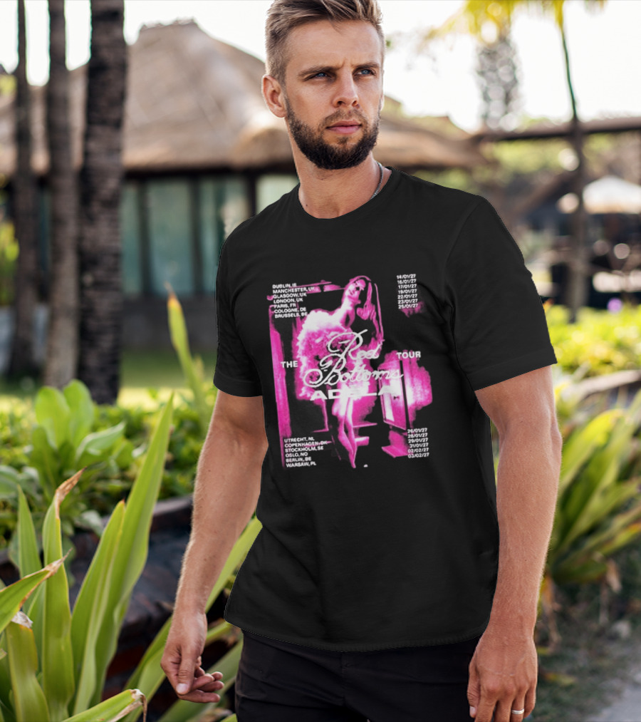 Adela Jergova The Red Bottoms Europe Tour 2026 Dates And Cities T-Shirt