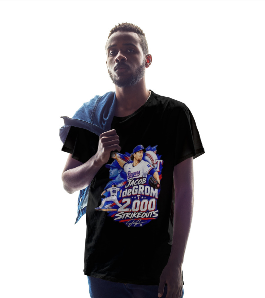 Jacob DeGrom 2 000 Career Strikeouts History Made T-Shirt
