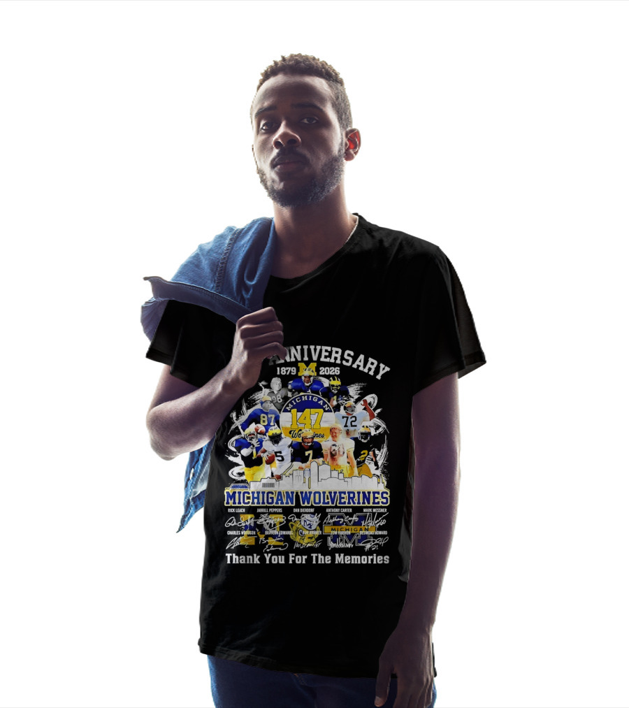 147th Anniversary 1879 2026 Michigan Wolverines Thank You For The Memories T-Shirt