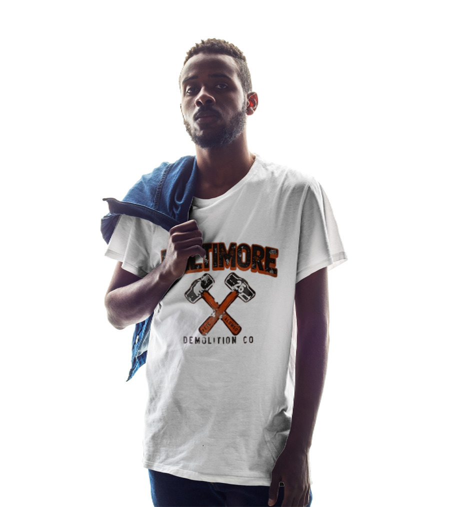 Baltimore Demolition Co Pete Alonso 25 Crossed Hammers Bear T-Shirt