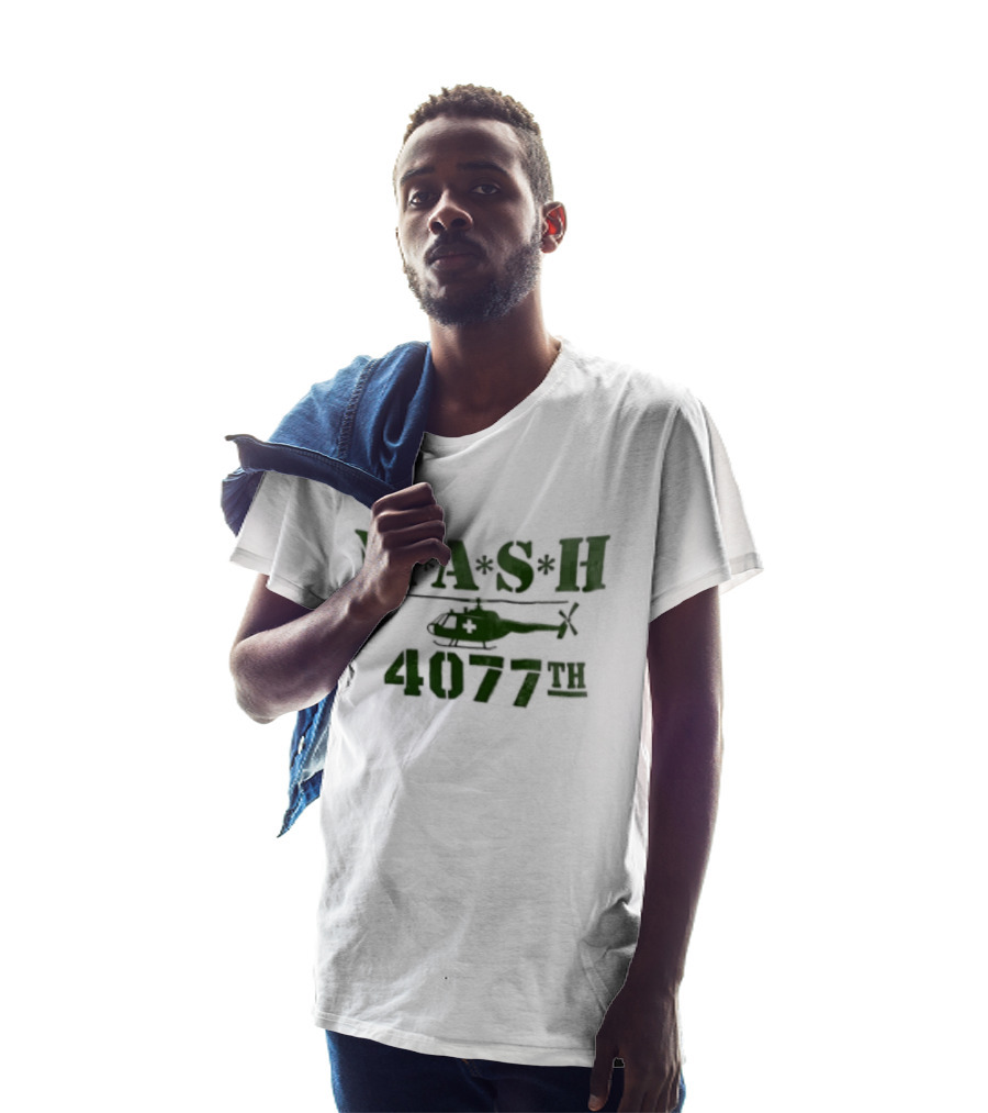 MASH 4077th Helicopter Classic TV Series Military T-Shirt