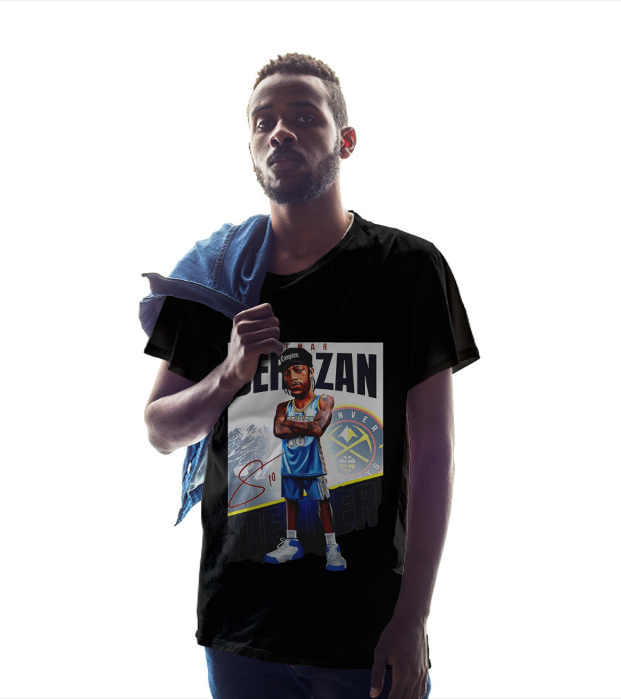 DeMar DeRozan Denver Nuggets Basketball Character With Signature T-Shirt