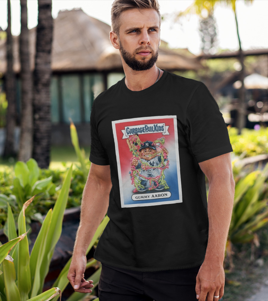 Garbage Pail Kids New York Yankees Gummy Aaron MLB Collaboration T-Shirt