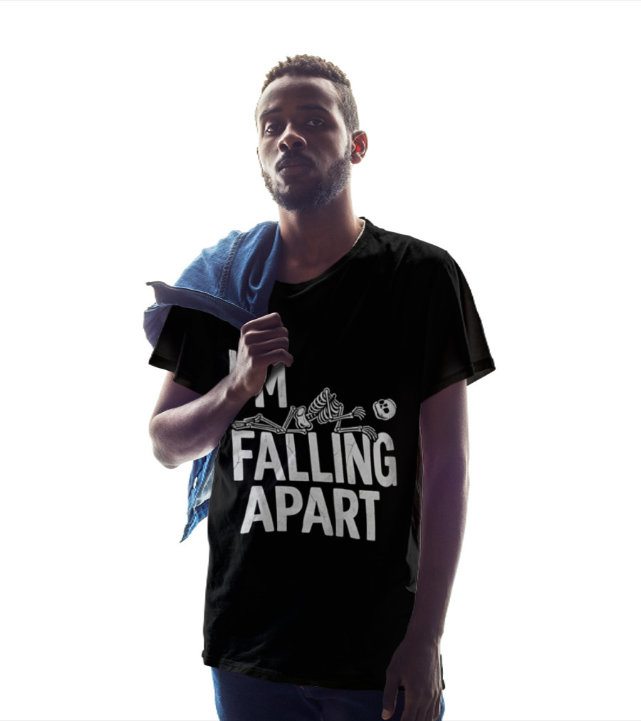 I'm Falling Apart Halloween Skeleton Sarcastic Humor T-Shirt