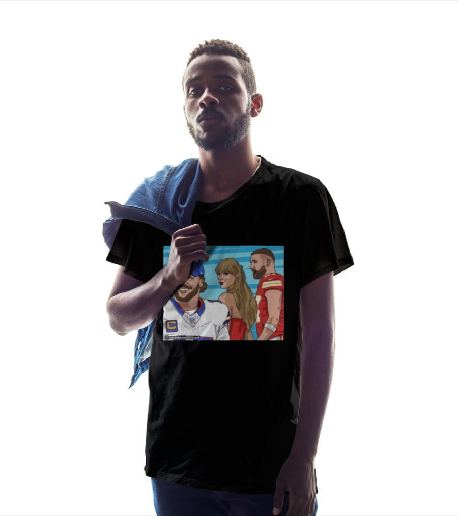Josh Allen And Taylor With Kelce Stu McCallister सेटअप T-Shirt