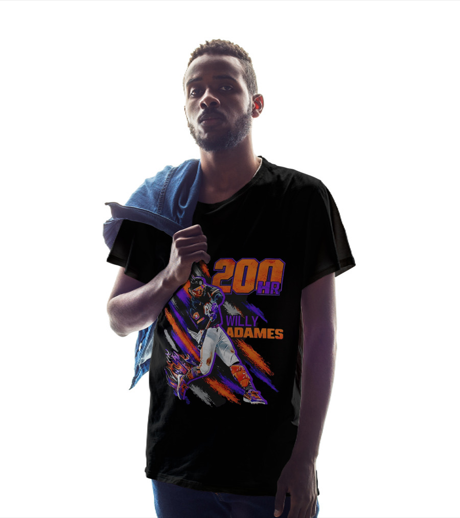 200 HR Willy Adames San Francisco Giants Baseball T-Shirt