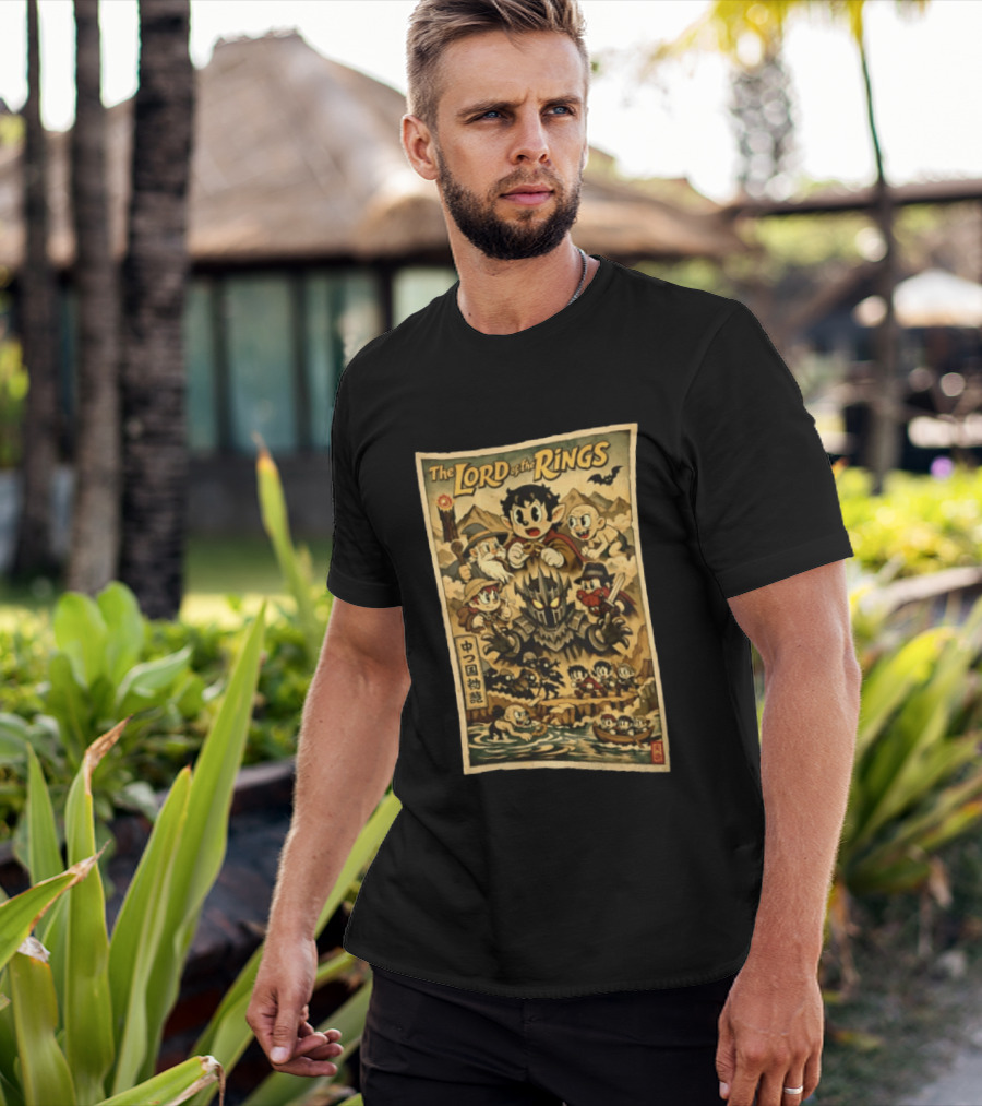 The Lord Of The Rings Middle Earth Tale Cartoon Adventure T-Shirt