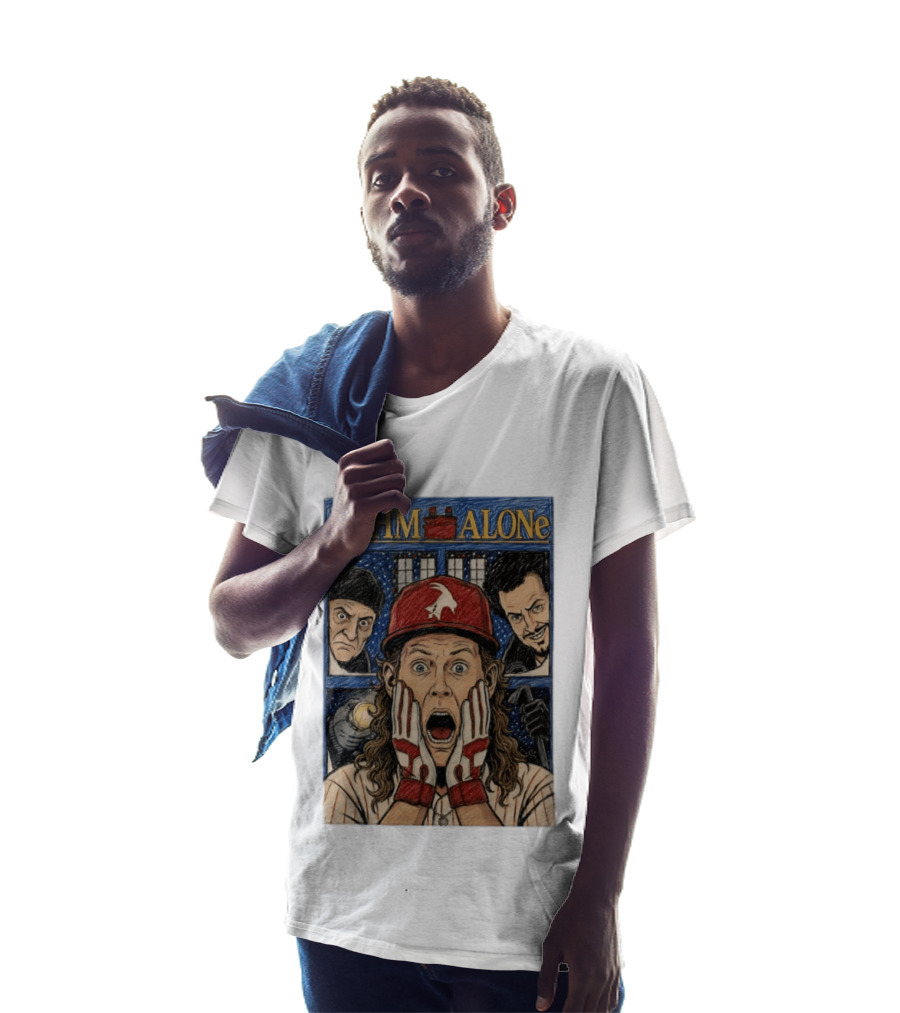 Bohm Alone Alec Bohm Philadelphia Phillies Home Alone T-Shirt