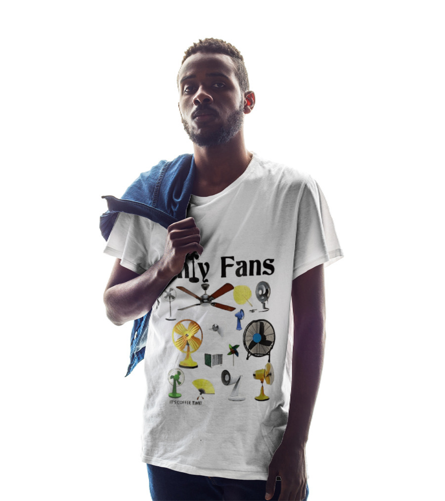 Only Fans It's Coffee Time Assorted Electric Ceiling Hand Coolers Collage T-Shirt