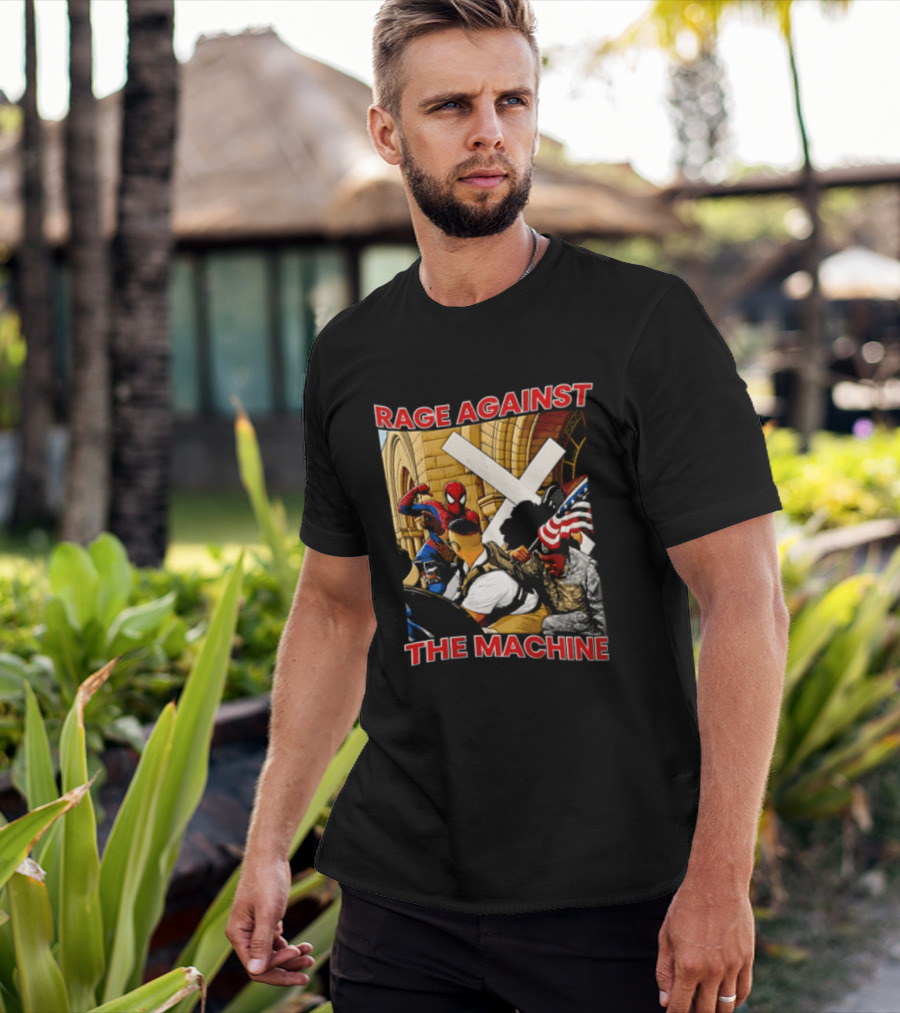 Rage Against The Machine Spider Man Fight Scene T-Shirt