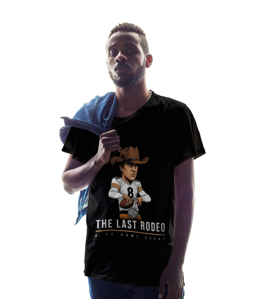 The Last Rodeo 17 Game Event Football Player With Cowboy Hat T-Shirt