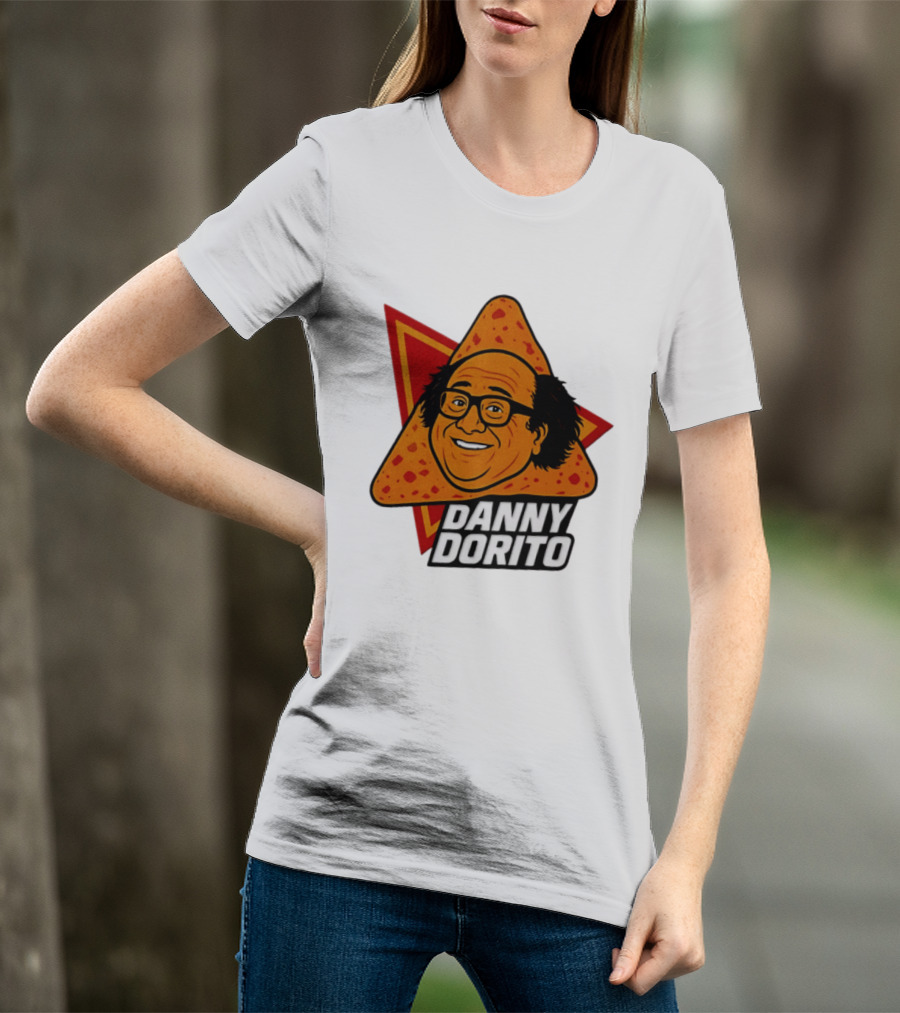 Danny Dorito Crunchy Snack Pun With Iconic Triangular Chip T-Shirt