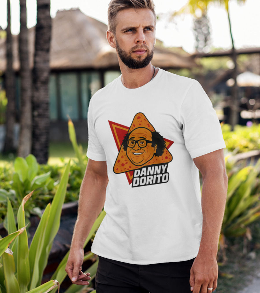 Danny Dorito Crunchy Snack Pun With Iconic Triangular Chip T-Shirt