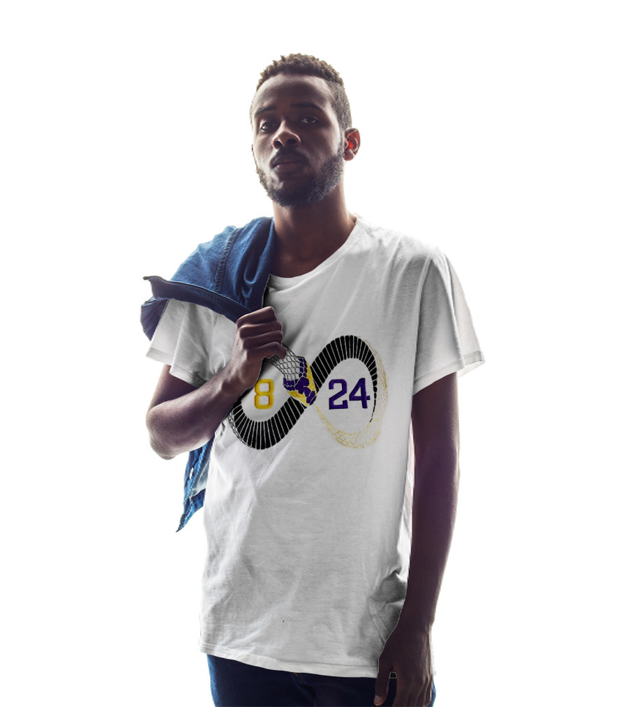Mamba 8 24 Infinity Kobe Bryant Lakers Basketball Snake Net T-Shirt
