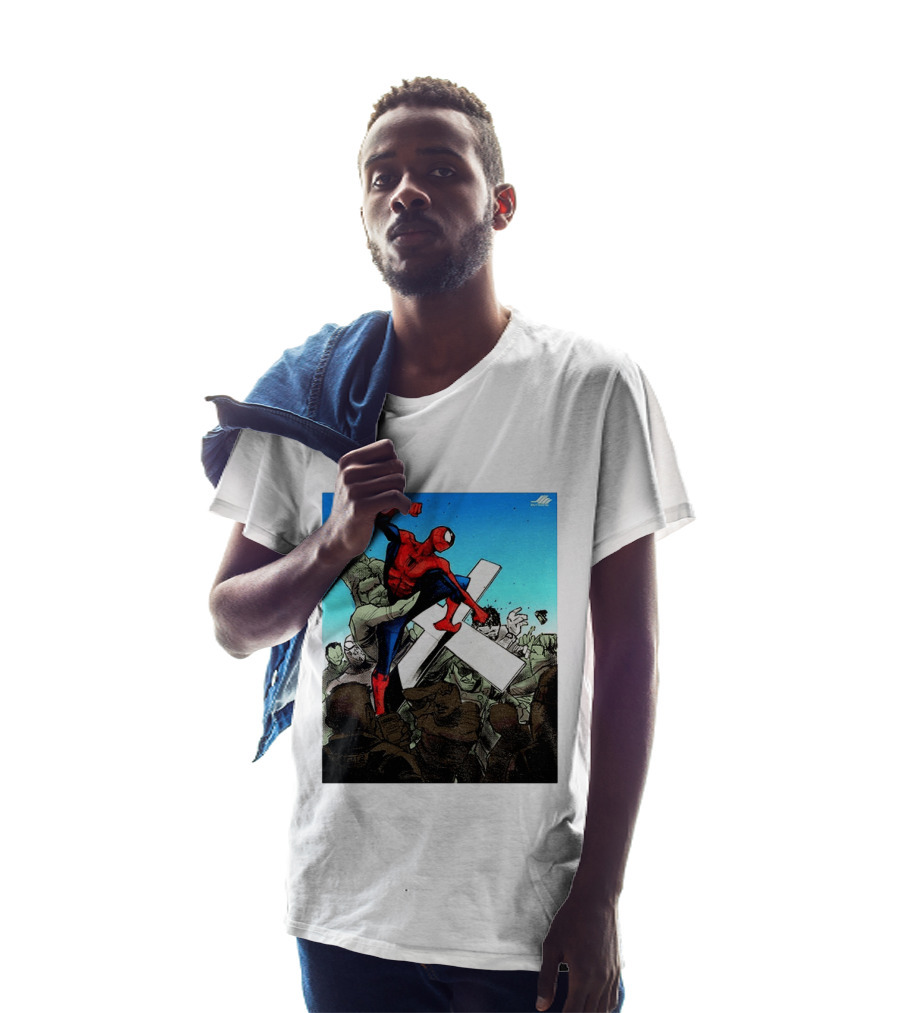 Never Give Up Spider Man Punch Nazis Minnesota Police T-Shirt