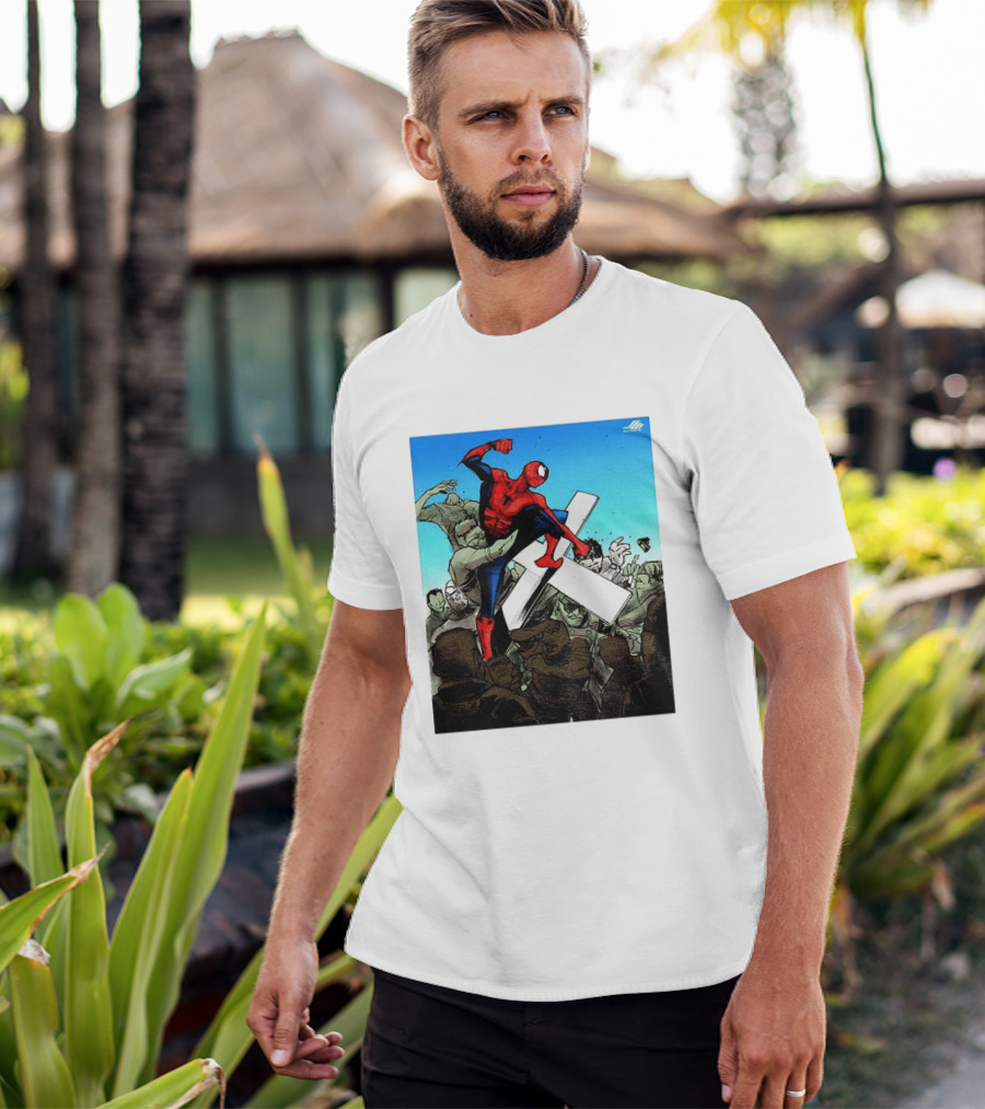 Never Give Up Spider Man Punch Nazis Minnesota Police T-Shirt